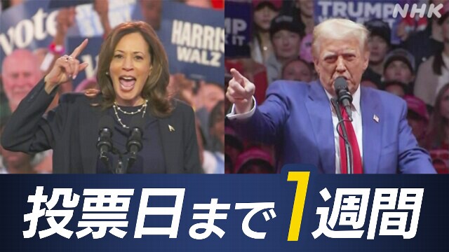 アメリカ大統領選 最終盤 激戦州で有権者への働きかけ強める