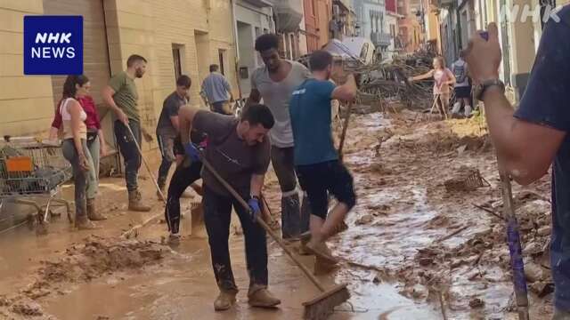 スペイン東部 広範囲の洪水 これまでに150人以上が死亡