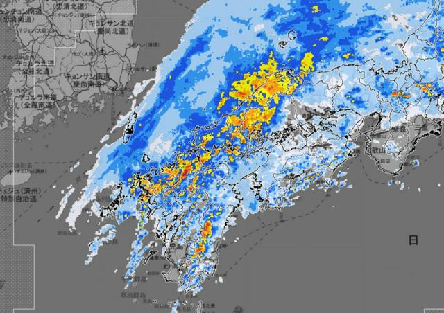 大雨で新幹線に運休や大幅な遅れ　九州、中国地方で土砂災害の危険