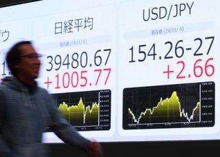 円急落、株は大幅高＝米大統領選、トランプ氏優勢で―東京市場