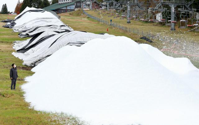 降り積もれ「雪」冬支度は順調　ゲレンデ作り大詰め　神戸・六甲山