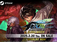 「THE KING OF FIGHTERS XIII GLOBAL MATCH」，Steam版を2025年2月20日に配信。ロールバック方式ネットコードを実装